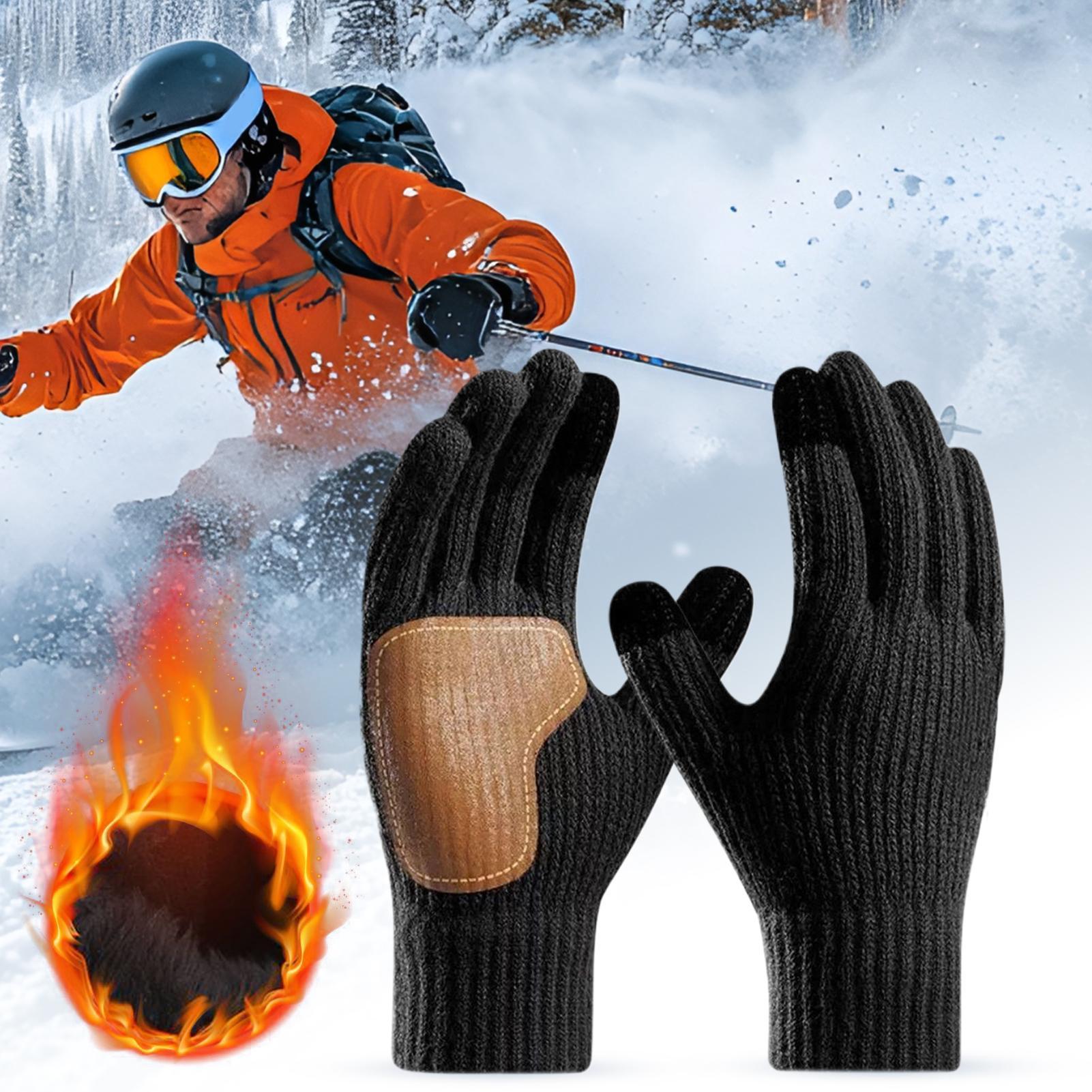 Running Gear For Cold Weather - Podgrzewane rękawice USB z ekranem dotykowym,