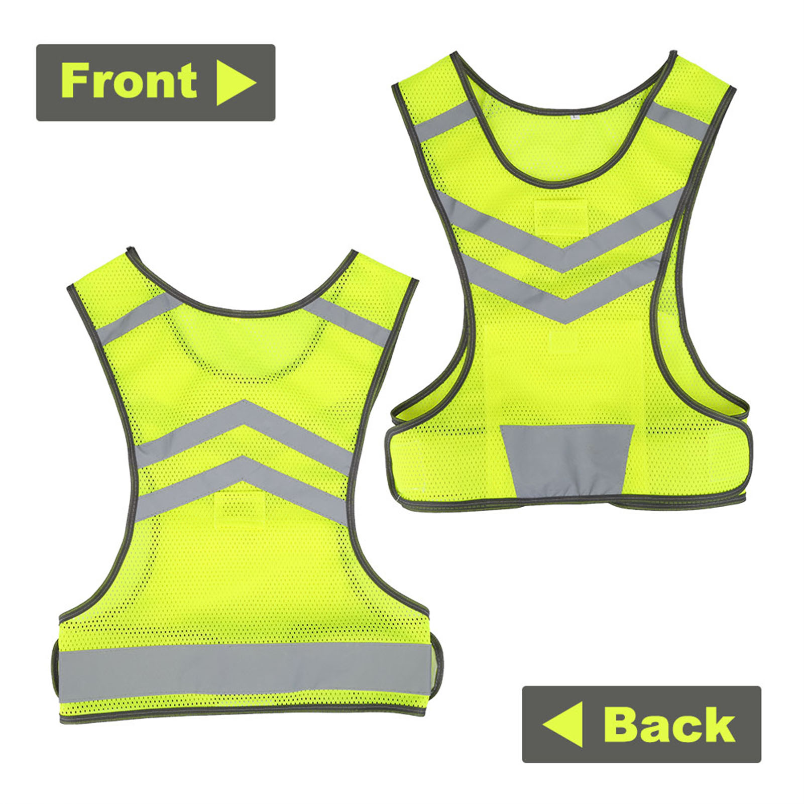 Running Gear Reflective - Wysoka widoczność regulowany odblaskowy kamizelka bezpieczeństwa