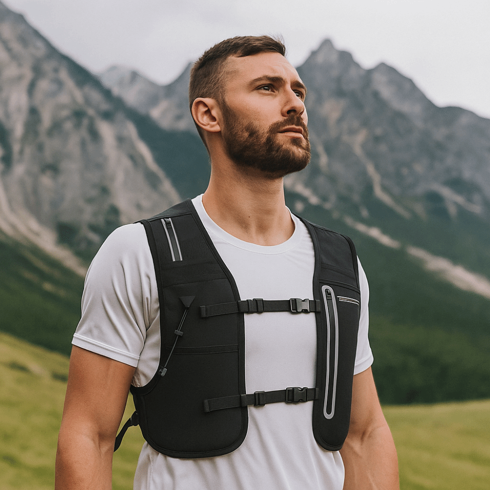 Running Gear Reflective - Odblaskowa kamizelka do biegania z plecakiem