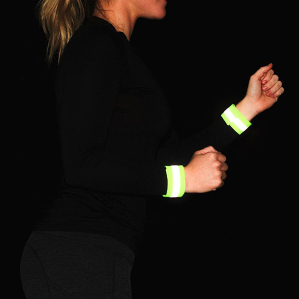 Running Gear For Night - 4 szt. Regulowane odblaskowe opaski na