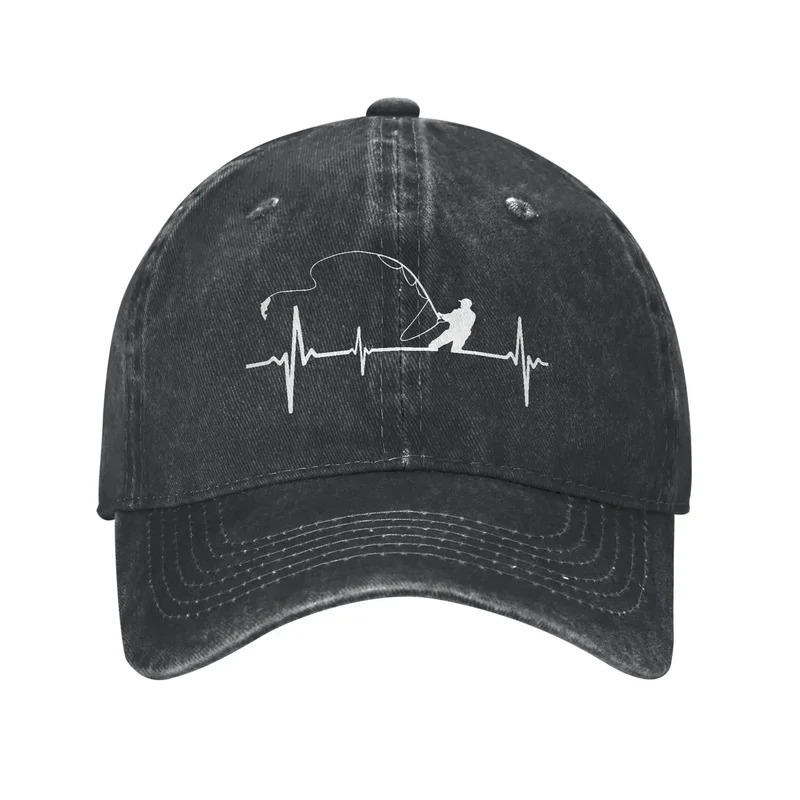 Running Gear Gifts - Czapka z daszkiem Fishing Heartbeat, Sprana