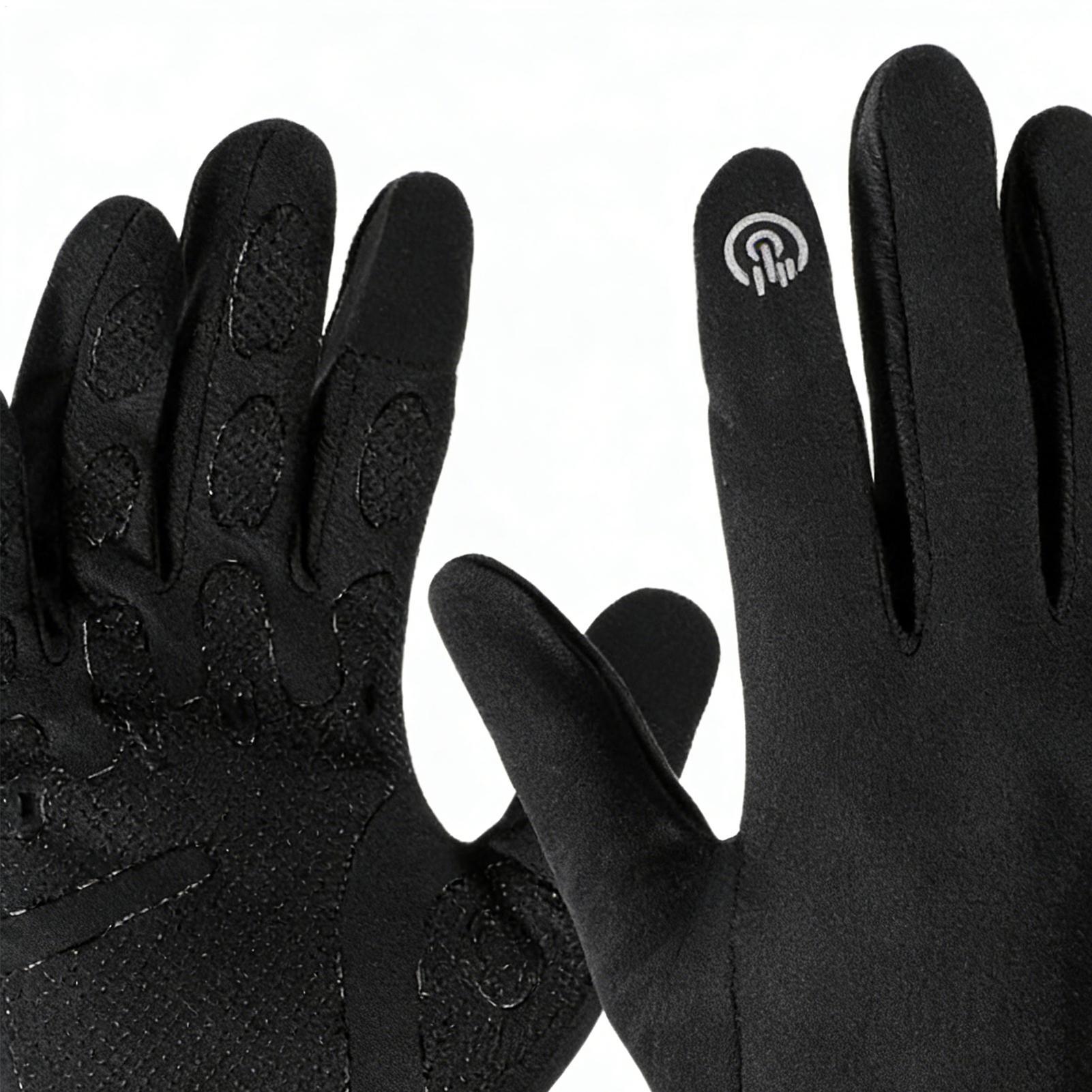 Running Gear For Cold Weather - Ciepłe rękawice rowerowe pełne palce na