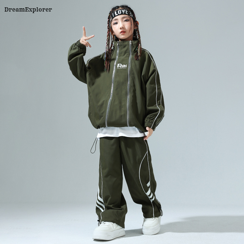Chłopcy Hip Hop Zipper luźny p – Running Gear For Kids recenzja i cena