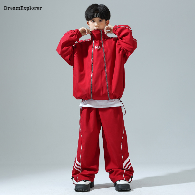 Chłopcy Hip Hop Zipper luźny p – Running Gear For Kids recenzja i cena